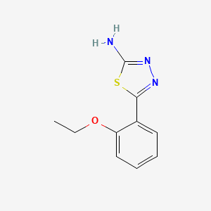 molecular formula C10H11N3OS B1305527 5-(2-Ethoxy-phenyl)-[1,3,4]thiadiazol-2-ylamine CAS No. 50616-29-0