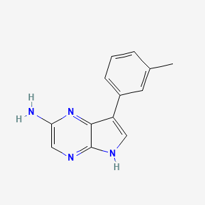 7-(M-Tolyl)-5H-pyrrolo[2,3-B]pyrazin-2-amine