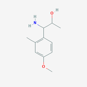 1-Amino-1-(4-methoxy-2-methylphenyl)propan-2-ol