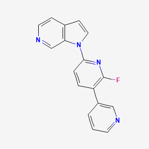 1-(2-Fluoro-[3,3'-bipyridin]-6-YL)-1H-pyrrolo[2,3-C]pyridine