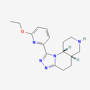 (5AS,9AR)-1-(6-Ethoxypyridin-2-YL)-4,5,5A,6,7,8,9,9A-octahydro-[1,2,4]triazolo[4,3-A][1,6]naphthyridine