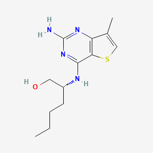 (R)-2-((2-Amino-7-methylthieno[3,2-D]pyrimidin-4-YL)amino)hexan-1-OL