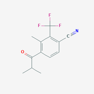 4-Isobutyryl-3-methyl-2-(trifluoromethyl)benzonitrile