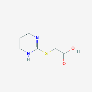 molecular formula C6H10N2O2S B1305542 (1,4,5,6-Tetrahydropyrimidin-2-ylsulfanyl)-acetic acid CAS No. 575497-40-4
