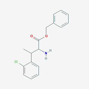 Benzyl 2-amino-3-(2-chlorophenyl)butanoate