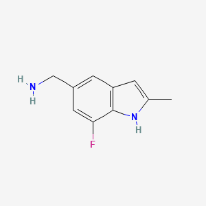 (7-fluoro-2-methyl-1H-indol-5-yl)methanamine