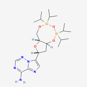 7-((6aR,8R,9aS)-2,2,4,4-tetraisopropyltetrahydro-6H-furo[3,2-f][1,3,5,2,4]trioxadisilocin-8-yl)imidazo[2,1-f][1,2,4]triazin-4-amine