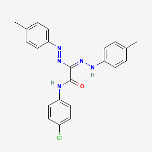 N-(4-chlorophenyl)-1-[(E,Z)-N'-[(4-methylphenyl)amino]-N-[(4-methylphenyl)imino]carbamimidoyl]formamide