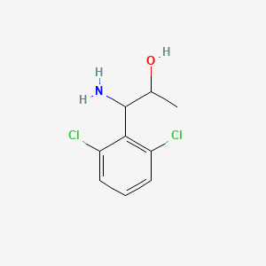 1-Amino-1-(2,6-dichlorophenyl)propan-2-OL