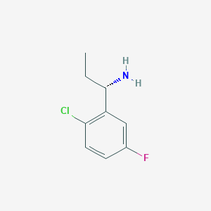 (S)-1-(2-Chloro-5-fluorophenyl)propan-1-amine