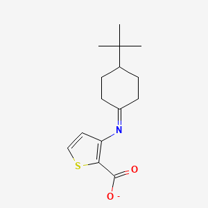 molecular formula C15H20NO2S- B13055553 (4-Tert-butylcyclohexylidene)aminothiophene-2-carboxylate 