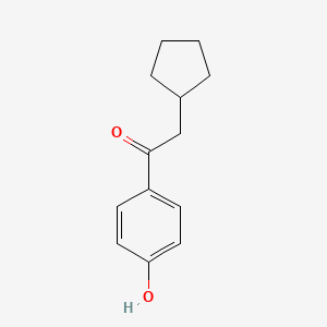 2-Cyclopentyl-1-(4-hydroxyphenyl)ethan-1-one