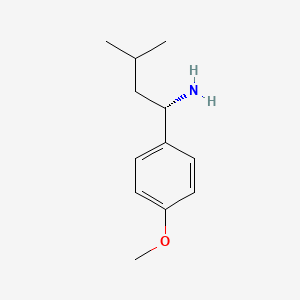 (1S)-1-(4-Methoxyphenyl)-3-methylbutan-1-amine