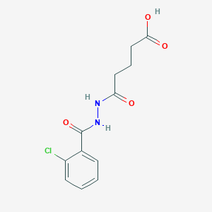 molecular formula C12H13ClN2O4 B1305561 5-[N'-(2-Chloro-benzoyl)-hydrazino]-5-oxo-pentanoic acid CAS No. 333405-85-9