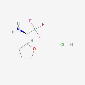 (1R)-2,2,2-Trifluoro-1-(tetrahydrofuran-2-YL)ethan-1-amine hcl