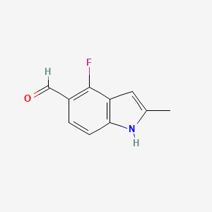 4-fluoro-2-methyl-1H-indole-5-carbaldehyde