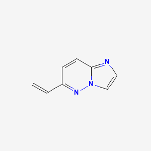 molecular formula C8H7N3 B13055674 6-Vinylimidazo[1,2-B]pyridazine 