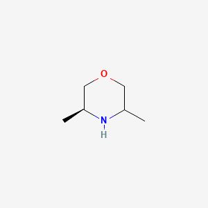 molecular formula C6H13NO B13055681 (3S)-3,5-Dimethylmorpholine 