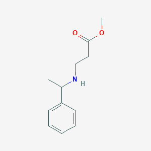 molecular formula C12H17NO2 B1305571 Methyl 3-[(1-phenylethyl)amino]propanoate CAS No. 42792-67-6