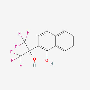 molecular formula C13H8F6O2 B1305574 2-(2-Hydroxy-1,1,1,3,3,3-hexafluoropropyl)-1-naphthol CAS No. 2092-87-7