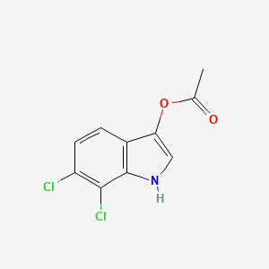 1H-Indol-3-ol, 6,7-dichloro-, 3-acetate