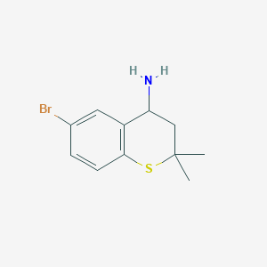 6-Bromo-2,2-dimethylthiochroman-4-amine