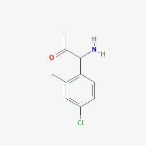 1-Amino-1-(4-chloro-2-methylphenyl)acetone