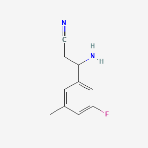 3-Amino-3-(3-fluoro-5-methylphenyl)propanenitrile