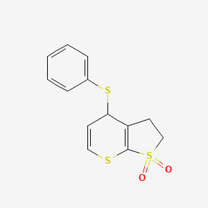 4-(Phenylthio)-2,3-dihydro-4H-thieno[2,3-b]thiopyran 1,1-dioxide