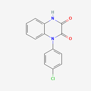 molecular formula C14H9ClN2O2 B1305590 1-(4-Chlorophenyl)-3-hydroxy-1,2-dihydroquinoxalin-2-one CAS No. 74769-78-1