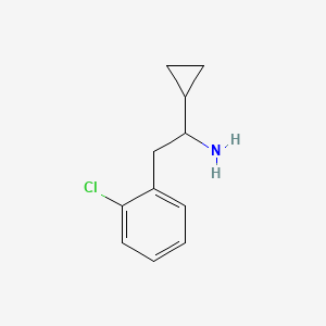 2-(2-Chlorophenyl)-1-cyclopropylethan-1-amine