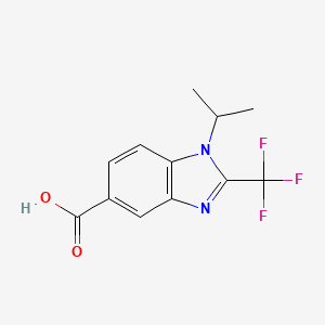 1-Isopropyl-2-(trifluoromethyl)-1h-benzimidazole-5-carboxylic acid