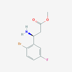 Methyl(S)-3-amino-3-(2-bromo-5-fluorophenyl)propanoatehcl