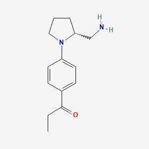 (R)-1-(4-(2-(Aminomethyl)pyrrolidin-1-YL)phenyl)propan-1-one