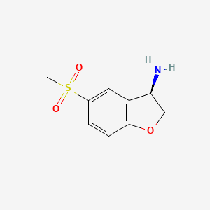 (3R)-5-(Methylsulfonyl)-2,3-dihydrobenzo[B]furan-3-ylamine