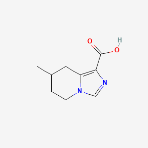 7-Methyl-5,6,7,8-tetrahydroimidazo[1,5-A]pyridine-1-carboxylic acid