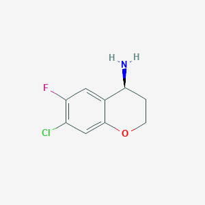 (S)-7-Chloro-6-fluorochroman-4-amine