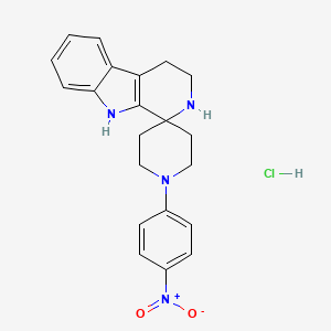 1'-(4-nitrophenyl)spiro[2,3,4,9-tetrahydropyrido[3,4-b]indole-1,4'-piperidine];hydrochloride