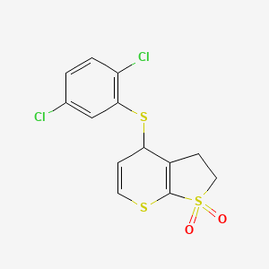 4-((2,5-Dichlorophenyl)thio)-2,3-dihydro-4H-thieno[2,3-b]thiopyran 1,1-dioxide