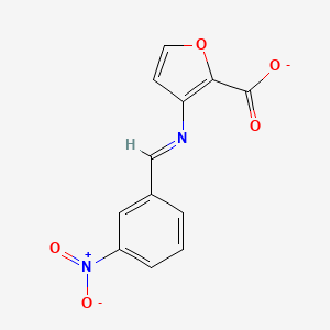 (E)-[(3-nitrophenyl)methylidene]aminofuran-2-carboxylate