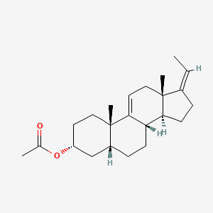 (3R,5R,8S,10S,13S,14S,Z)-17-Ethylidene-10,13-dimethyl-2,3,4,5,6,7,8,10,12,13,14,15,16,17-tetradecahydro-1H-cyclopenta[A]phenanthren-3-YL acetate