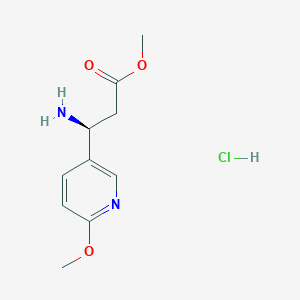 Methyl (S)-3-amino-3-(6-methoxypyridin-3-YL)propanoate hcl