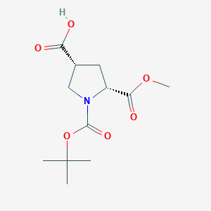 (3R,5R)-1-Boc-5-(methoxycarbonyl)pyrrolidine-3-carboxylic acid