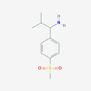 2-Methyl-1-(4-(methylsulfonyl)phenyl)propan-1-aminehcl