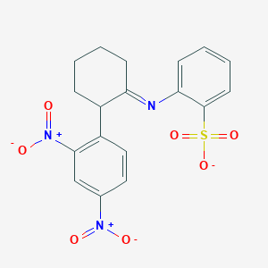 [(1E)-2-(2,4-dinitrophenyl)cyclohexylidene]aminobenzenesulfonate