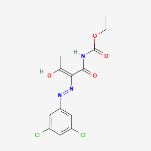 molecular formula C13H13Cl2N3O4 B13056107 ethyl N-[(Z)-2-[(3,5-dichlorophenyl)diazenyl]-3-hydroxybut-2-enoyl]carbamate 