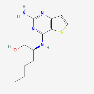 (S)-2-((2-Amino-6-methylthieno[3,2-D]pyrimidin-4-YL)amino)hexan-1-OL