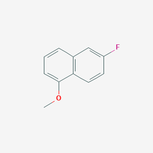 molecular formula C11H9FO B13056125 2-Fluoro-5-methoxynaphthalene 