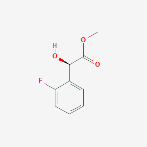 molecular formula C9H9FO3 B13056133 (R)-Methyl 2-(2-fluorophenyl)-2-hydroxyacetate 