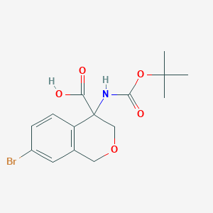 7-Bromo-4-((tert-butoxycarbonyl)amino)isochromane-4-carboxylic acid